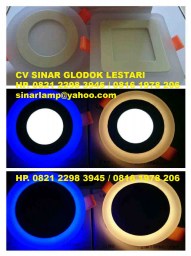 Lampu Downlight LED Double Color
